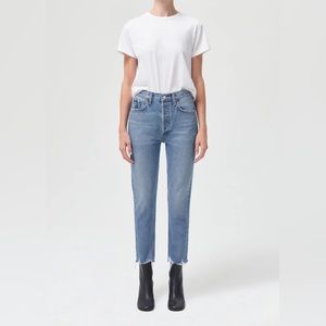Agolde | Riley High Rise Straight Crop in Haven | Size 24
